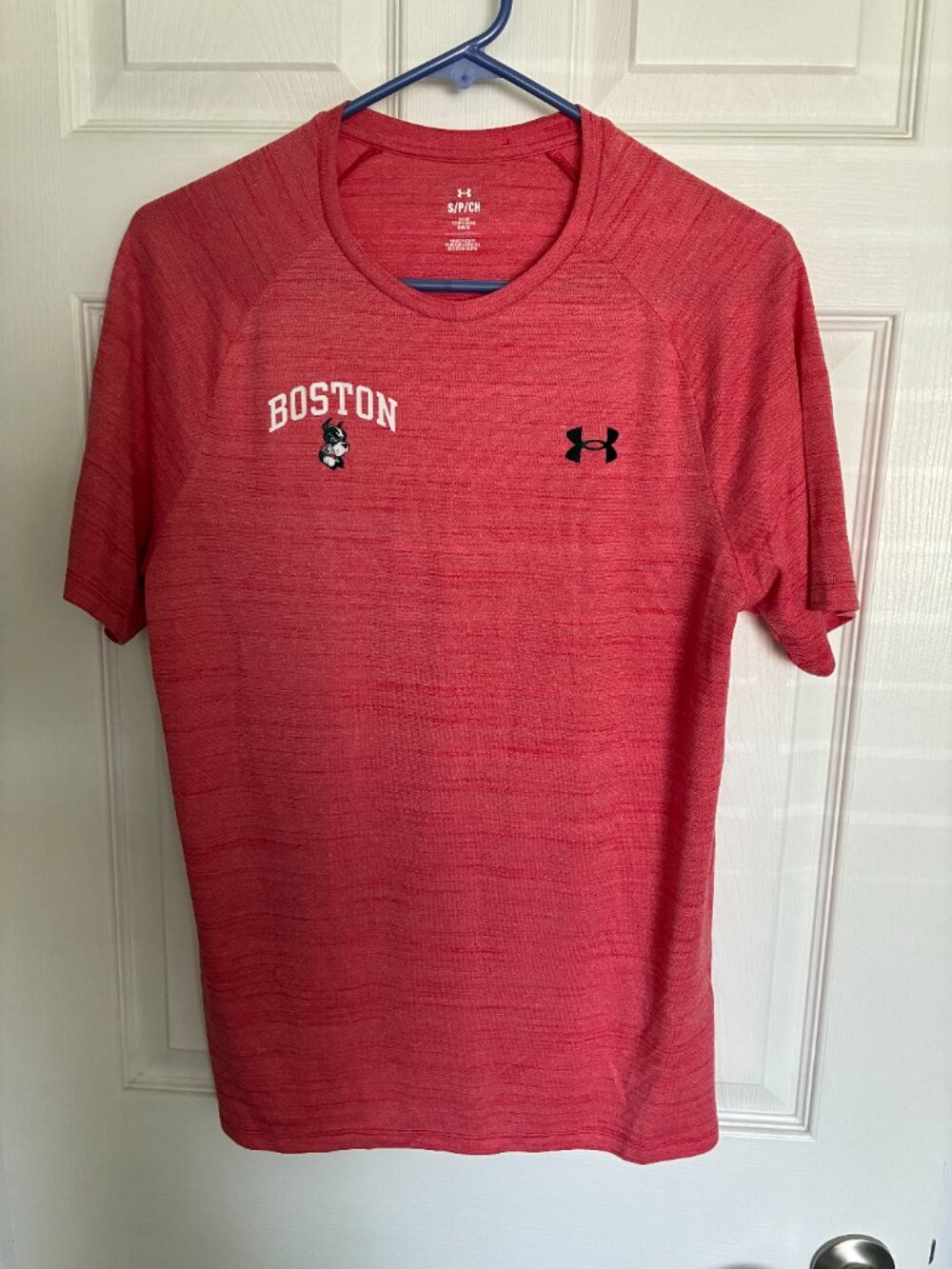 Boston Univ Pale RED Under Armour jersey shirt